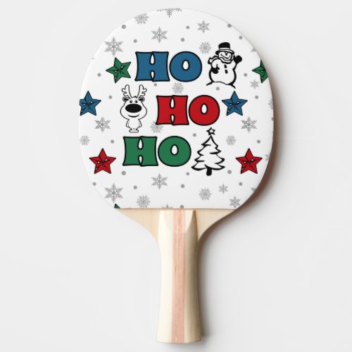 Ho_Ho_Ho Christmas design Ping Pong Paddle