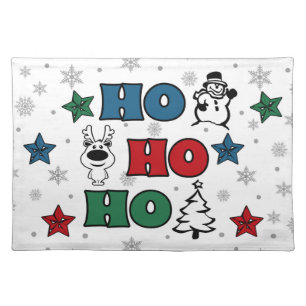 Ho-Ho-Ho Christmas design Placemat