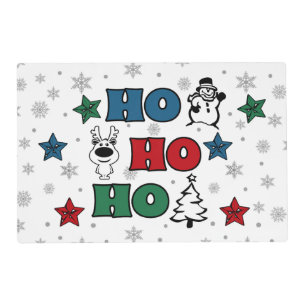 Ho-Ho-Ho Christmas design Placemat