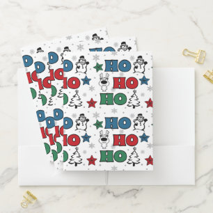 Ho-Ho-Ho Christmas design Pocket Folder