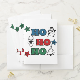 Ho-Ho-Ho Christmas design Pocket Folder