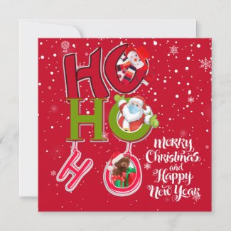 HO HO HO Christmas funny CARD