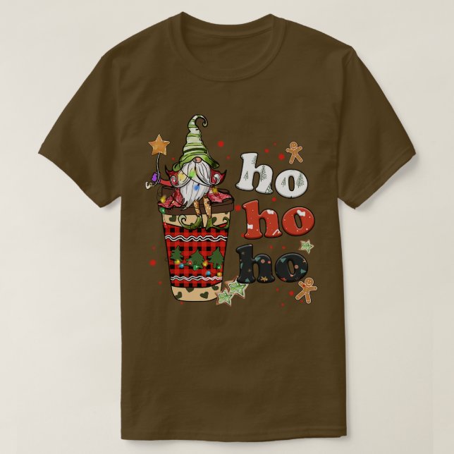 Ho Ho Ho Christmas Gnome 7 T-Shirt (Design Front)