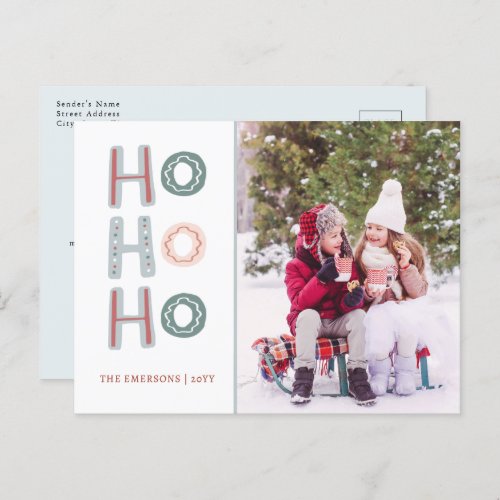 Ho Ho Ho Christmas Postcard