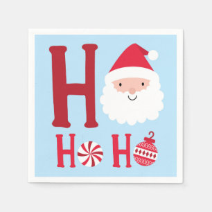Ho Ho Ho Christmas Santa Napkins