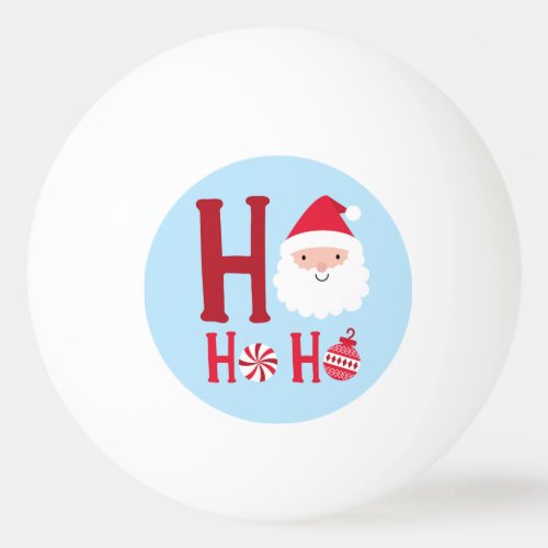 Ho Ho Ho Christmas Santa Ping Pong Ball