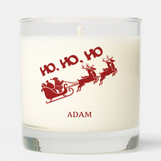 HO.HO.HO Christmas Santa Sleigh With Reindeer Scented Candle