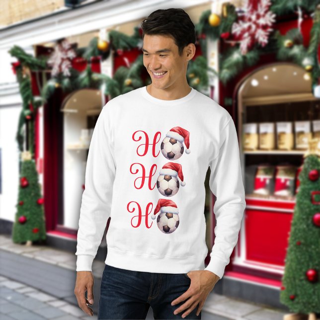 Ho Ho Ho Christmas Soccer Football Men Sweatshirt (Creator Uploaded)