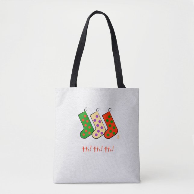 Ho! Ho! Ho! Christmas Tote Bag (Front)