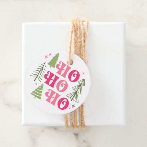 Ho Ho Ho Christmas Tree Gift Tag