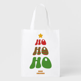Ho Ho Ho Christmas Tree Tote Bag