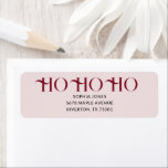 Ho Ho Ho Christmas Vintage  Label<br><div class="desc">Celebrate the holiday spirit with our festive Return Address Label, featuring the cheerful heading “Ho Ho Ho” in a vintage decorative serif font that captures nostalgic Christmas charm. The timeless typography evokes a classic holiday feel, perfect for pairing with your family name and address below. Ideal for sealing holiday cards,...</div>