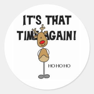Ho Ho Ho Classic Round Sticker