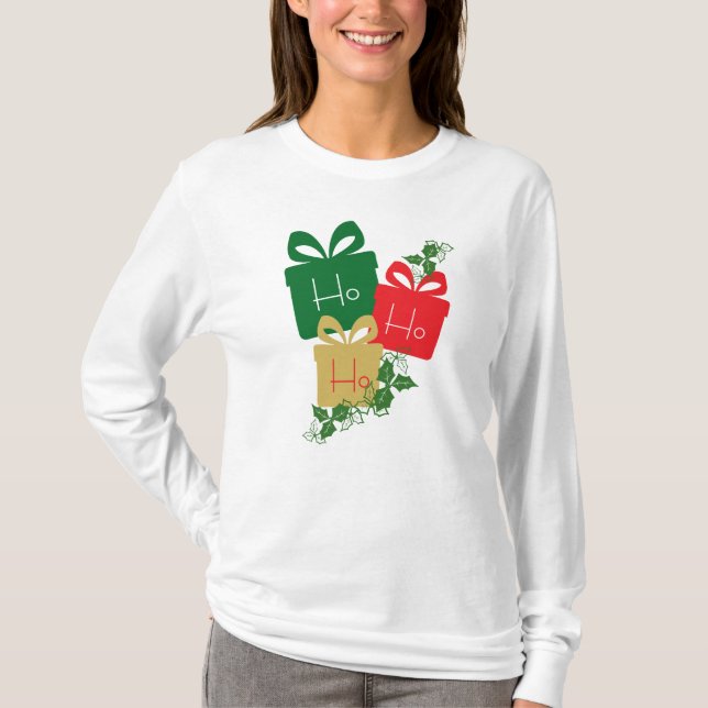 Ho ho ho Colorful Gift T-Shirt (Front)