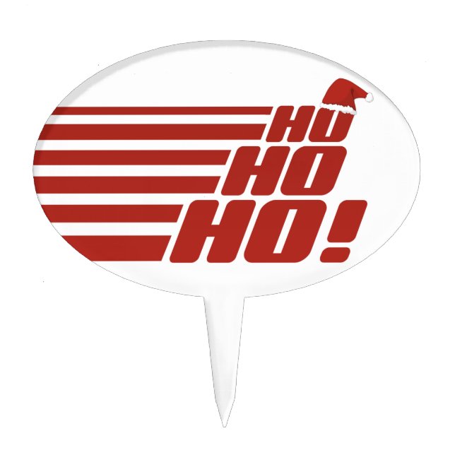 Ho Ho Ho custom Xmas cake pick (Front)