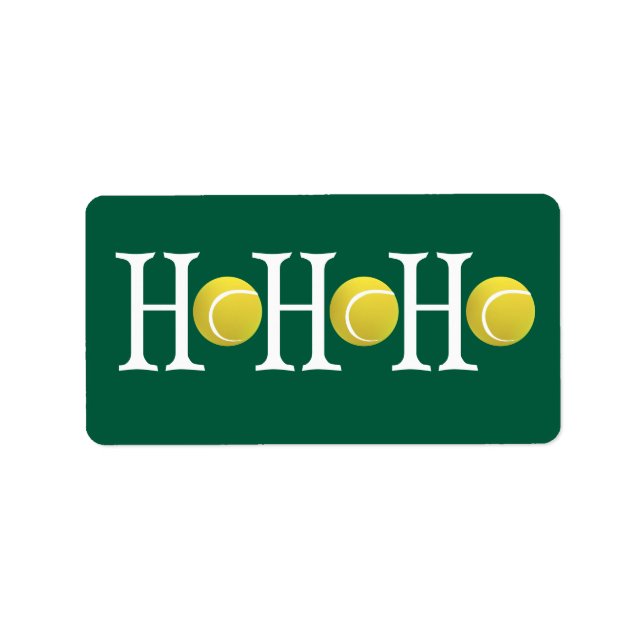 HO-HO-HO - Customize background Label (Front)