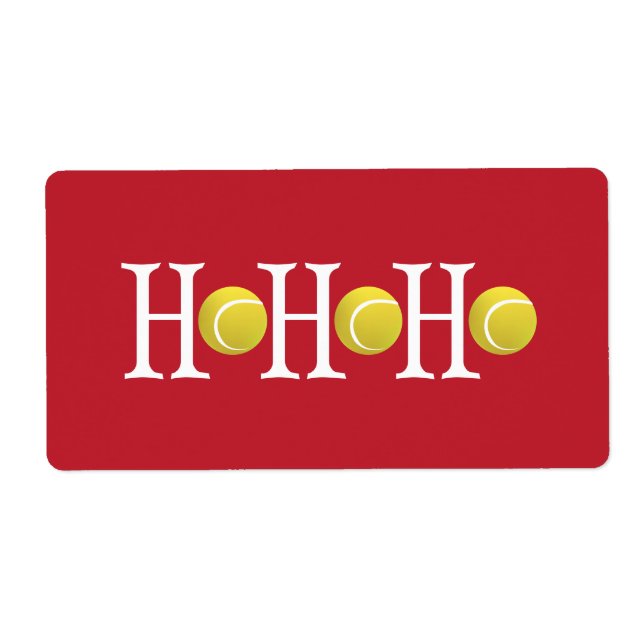 HO-HO-HO - Customize background Label (Front)