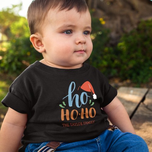 Ho Ho Ho Family Christmas Baby T_Shirt