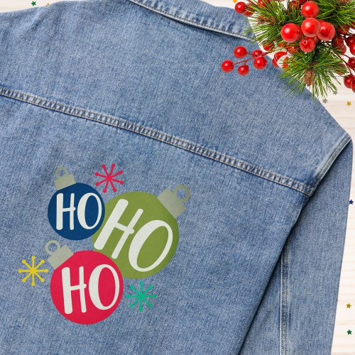 Ho Ho Ho Festive Christmas Xmas Family Matching Denim Jacket