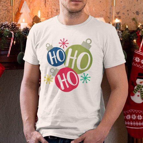 Ho Ho Ho Festive Christmas Xmas Family Matching T_Shirt