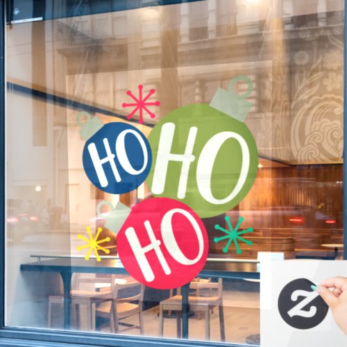 Ho Ho Ho Festive Christmas Xmas Family Matching Window Cling