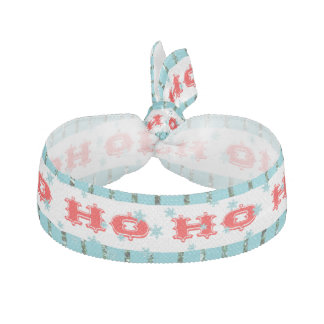 Ho Ho Ho Festive Red & Aqua Accessories Hair Tie