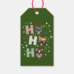 Ho Ho Ho French Bulldog Merry Christmas Gift Tags