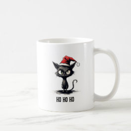 Ho Ho Ho Funny Cat Christmas Coffee Mug