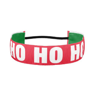 HO HO HO funny red Christmas Headband