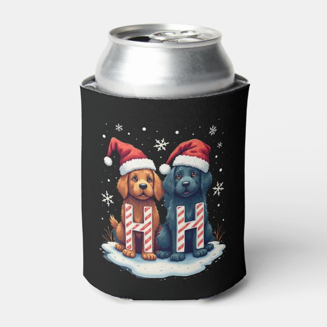 Ho Ho Ho Great Pyrenees Dog Lover Christmas Santa  Can Cooler (Can Front)