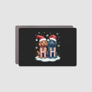 Ho Ho Ho Great Pyrenees Dog Lover Christmas Santa Car Magnet