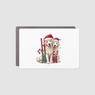 Ho Ho Ho Great Pyrenees Dog Lover Christmas Santa Car Magnet