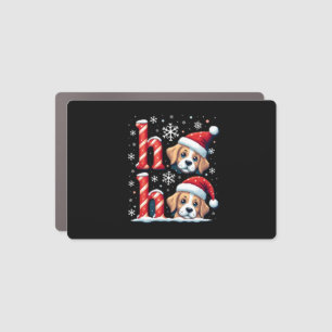 Ho Ho Ho Great Pyrenees Dog Lover Christmas Santa Car Magnet