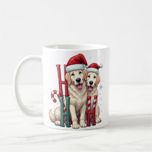 Ho Ho Ho Great Pyrenees Dog Lover Christmas Santa Coffee Mug