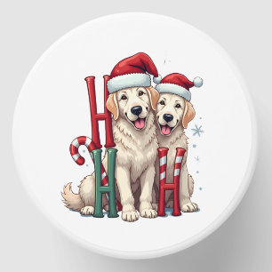 Ho Ho Ho Great Pyrenees Dog Lover Christmas Santa Mini Candle Favors