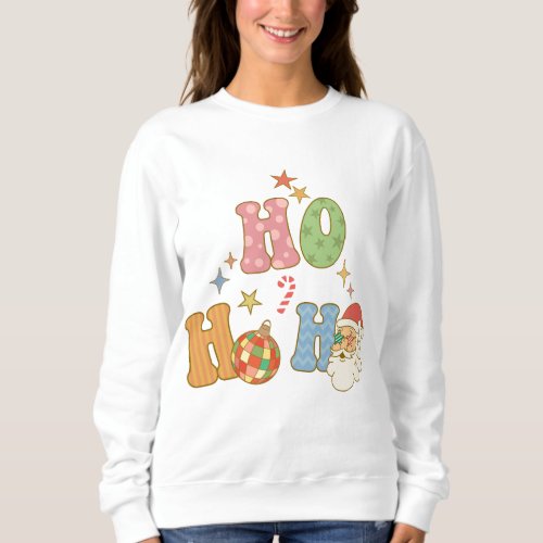 Ho Ho Ho Groovy Merry Christmas Sweatshirt