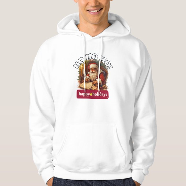 Ho Ho Ho Happy Holidays Sweatshirt | Holiday Gift  (Front)
