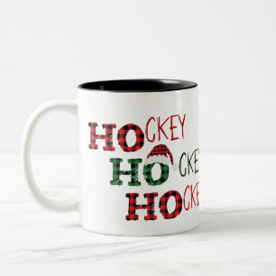 Ho Ho Ho - Hockey Hockey Hockey Two-Tone Coffee Mug