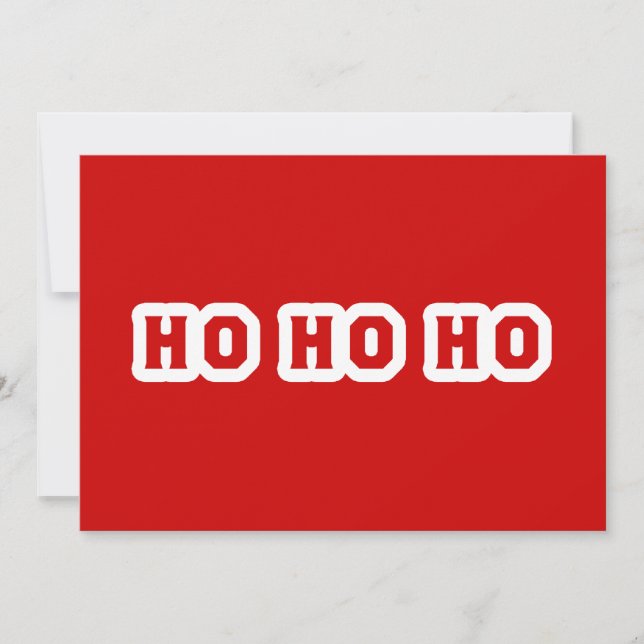 HO HO HO HOLIDAY CARD (Front)
