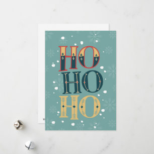 Ho Ho Ho Holiday Card
