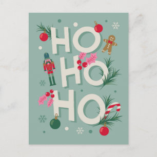 Ho Ho Ho Holiday Cheer Postcard