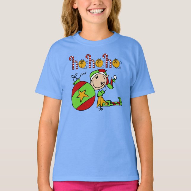 Ho Ho Ho Holiday Elf T-Shirt (Front)