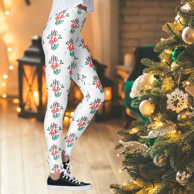 Ho Ho Ho! Jolly Holiday Cheer christmas Leggings (Creator Uploaded)