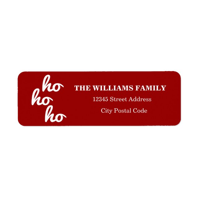 Ho-ho-ho Label (Front)