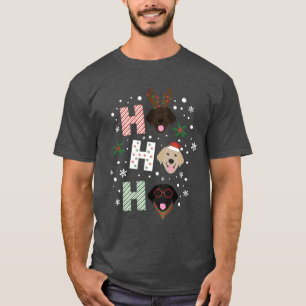 Ho Ho Ho Labrador Retriever Merry Christmas T-Shirt