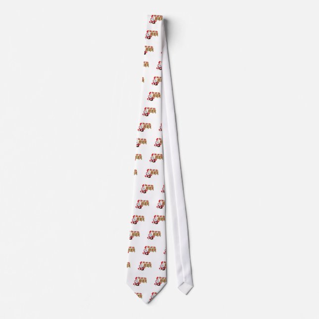 ho ho ho merry christmans neck tie (Front)