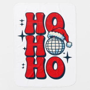 Ho ho ho merry christmas baby blanket