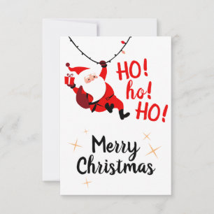 HO ho Ho! Merry Christmas Flat Card