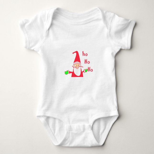 Ho Ho Ho Merry Christmas From Santa.png Baby Bodysuit (Front)