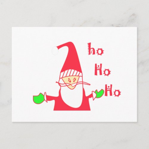 Ho Ho Ho Merry Christmas From Santapng Holiday Postcard